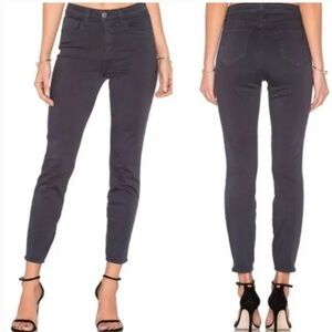 L’AGENCE Margot High Rise Skinny Jeans Women’s Size 24 Gray Stingray Stretch